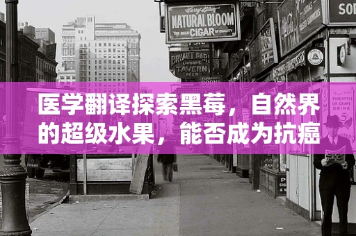 医学翻译探索黑莓，自然界的超级水果，能否成为抗癌新宠？